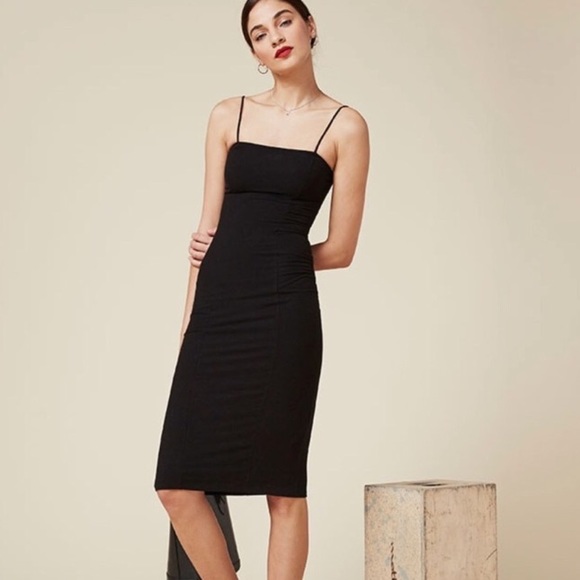 Reformation Ribbed Alicia Midi Dress 